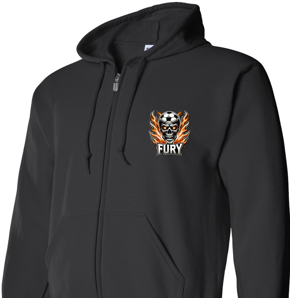 Fury Zipper Hooded Sweatshirt