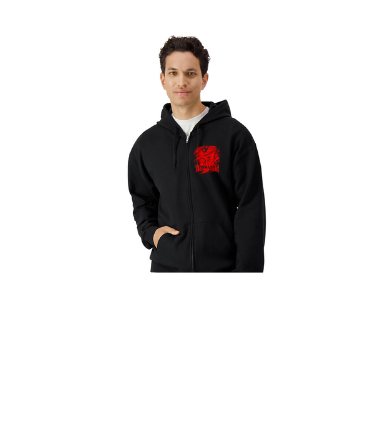 Tornado Zipper Hooded Sweatshirt