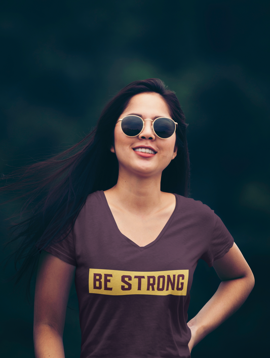 Adult V Neck T Shirt